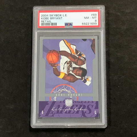 2004 SkyBox L.E. Kobe Bryant #69 NM-MT PSA 8 NM-MT Retail