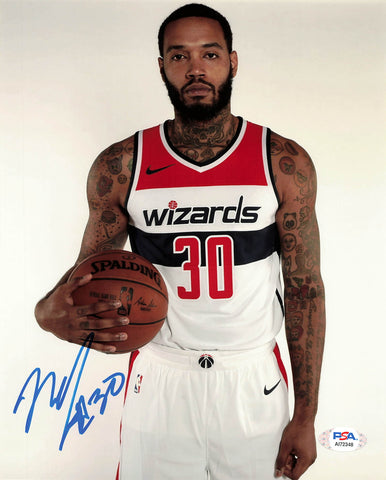 MIKE SCOTT signed 8x10 photo PSA/DNA Washington Wizards Autographed