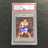 2007-08 Topps Chrome #140 Kyrylo Fesenko Signed Card PSA/DNA AUTO 10 Slabbed Jazz