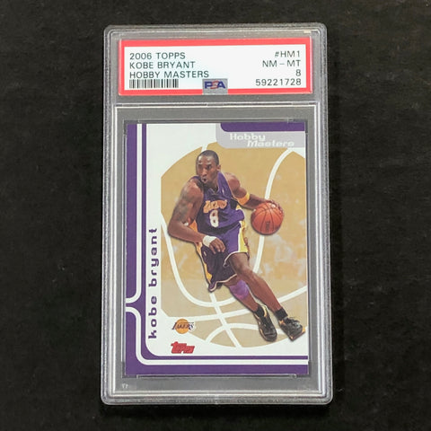 2006 Topps #HM1 Kobe Bryant PSA 8 NM-MT Hobby Masters