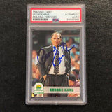 1993-94 NBA Hoops #254 George Karl Signed AUTO PSA Slabbed Supersonics