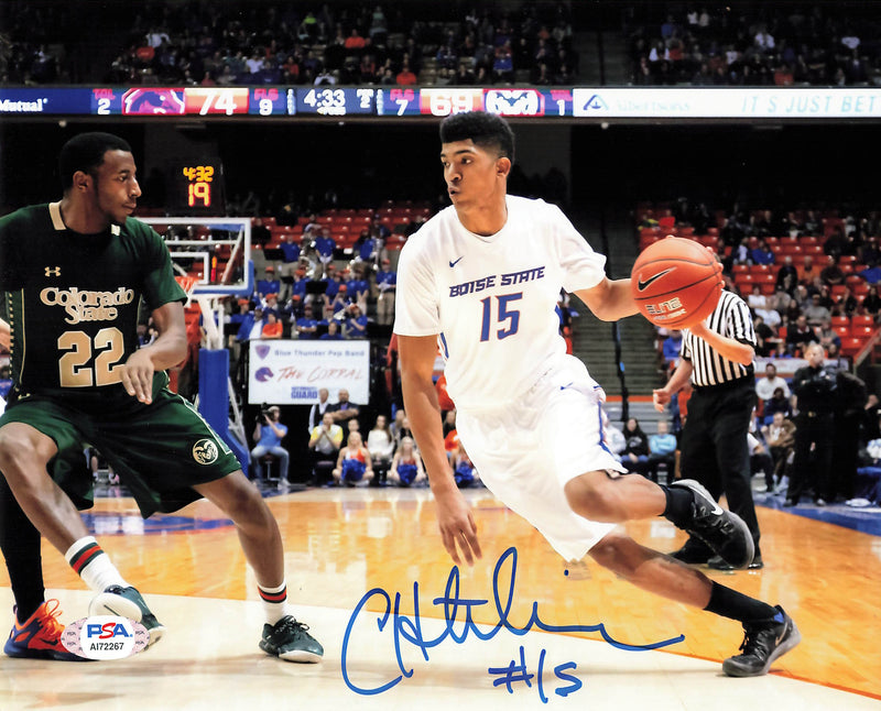 CHANDLER HUTCHISON signed 8x10 photo PSA/DNA Boise State Broncos Autographed