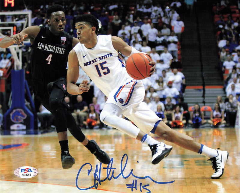 CHANDLER HUTCHISON signed 8x10 photo PSA/DNA Boise State Broncos Autographed