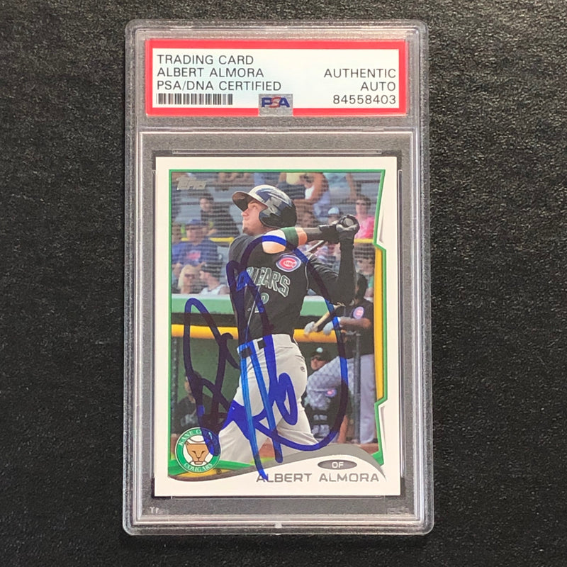 2014 Topps Pro Debut #61 Albert Almora Signed Card PSA Slabbed Auto Cubs