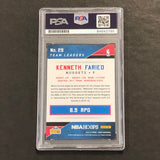 2015-16 NBA HOOPS Team Leaders #29 Kenneth Faried Signed AUTO PSA Slabbed Nuggets