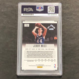 2012-13 Panini Prizm #172 JERRY WEST Signed Card Auto 10 PSA Slabbed Lakers