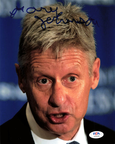 Gary Johnson signed 8x10 Photo PSA/DNA Autographed Politician