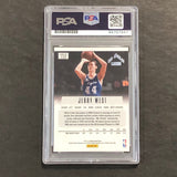 2012-13 Panini Prizm #172 JERRY WEST Signed Card Auto PSA Slabbed Lakers
