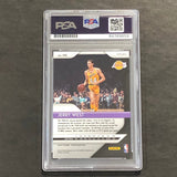 2018-19 Panini Prizm Silver #145 JERRY WEST Signed Card Auto 10 PSA Slabbed Lakers