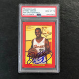 2006-07 Topps Turkey Red #218 Daniel Gibson Signed Card AUTO 10 PSA Slabbed Cavaliers