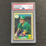 1987 Topps Baseball #620 Jose Canseco Signed Card PSA Slabbed Auto 86 AL ROY 88 AL MVP 40/40