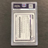 2022 Bowman Draft Chrome 1st Bowman #BDC-66 Hunter Goodman Signed Card PSA Slabbed Auto Rockies