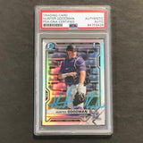 2022 Bowman Draft Chrome 1st Bowman #BDC-66 Refractor Hunter Goodman Signed Card PSA Slabbed Auto Rockies