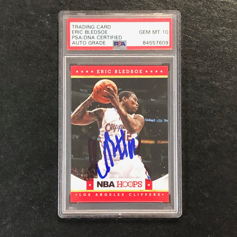 2012-13 NBA Hoops #192 Eric Bledsoe Signed Card AUTO 10 PSA Slabbed Clippers