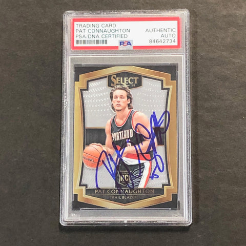 2015-16 Panini Select #148 Pat Connaughton Signed Rookie Card AUTO PSA Slabbed RC Blazers