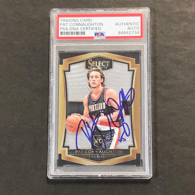 2015-16 Panini Select #148 Pat Connaughton Signed Rookie Card AUTO PSA Slabbed RC Blazers