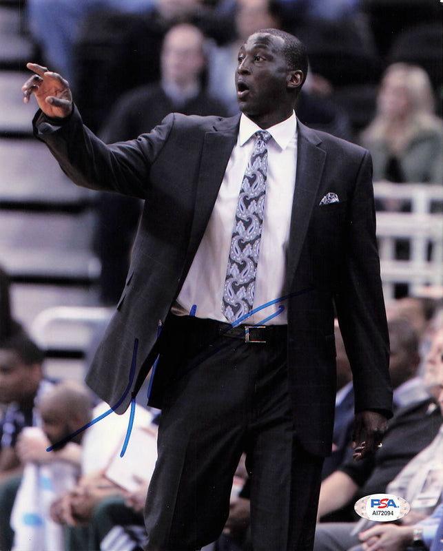TYRONE CORBIN signed 8x10 photo PSA/DNA Orlando Magic Autographed