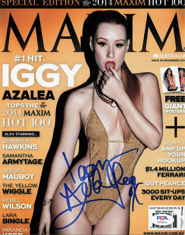 Iggy Azalea signed 8x10 photo PSA/DNA Autographed