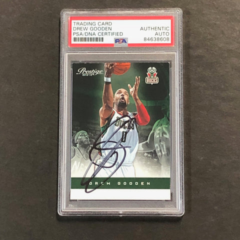 2012-13 Panini Prestige #56 Drew Gooden Signed Card AUTO PSA/DNA Slabbed Bucks
