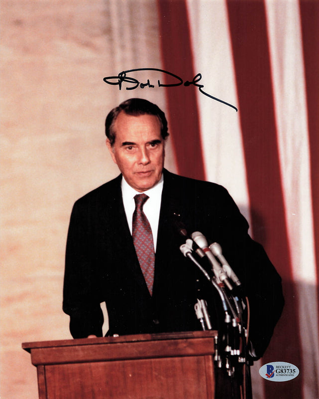 Bob Dole Signed 8x10 Photo BAS Beckett Autographed