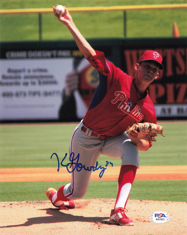Kevin Gowdy signed 8x10 photo PSA/DNA Philadelphia Phillies Autographed