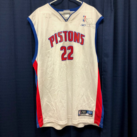 RICHARD HAMILTON TAYSHAUN PRINCE signed jersey PSA/DNA Detroit Pistons Autographed