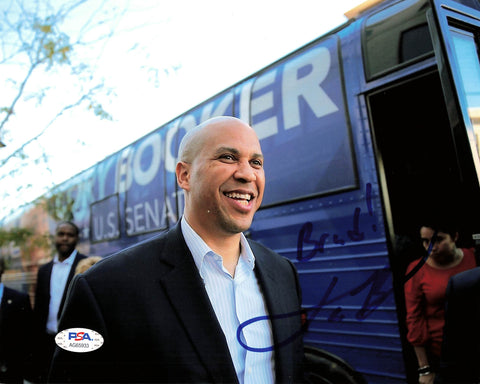 Cory Booker signed 8x10 Photo PSA/DNA Autographed Politician
