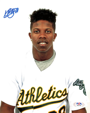 Lazaro Armenteros signed 8x10 photo PSA/DNA Oakland Athletics Autographed