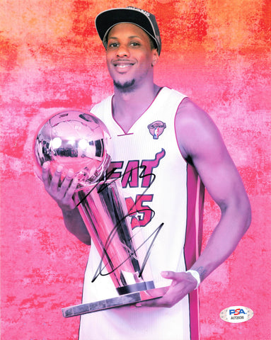 Mario Chalmers signed 8x10 photo PSA/DNA Miami Heat Autographed