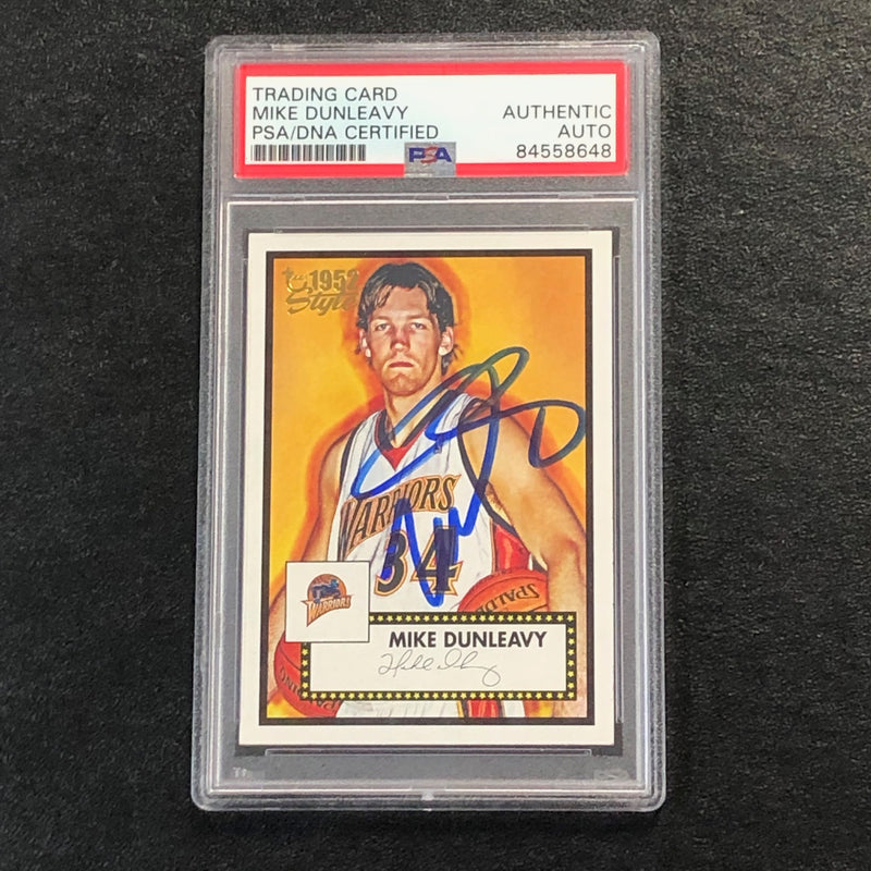 2005-06 Topps 1952 Style #110 Mike Dunleavy Signed Card AUTO PSA  Warriors