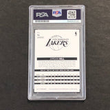 2013-14 Panini NBA Hoops #14 Jordan Hill Signed Card AUTO PSA Slabbed Lakers