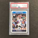 2017-18 Panini NBA Hoops #129 Nerlens Noel Signed Card AUTO PSA Slabbed Mavericks
