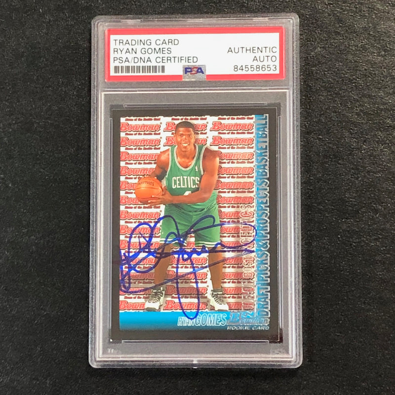 2005-06 Bowman Basketball #123 Ryan Gomes Signed Rookie Card AUTO PSA Slabbed RC Celtics