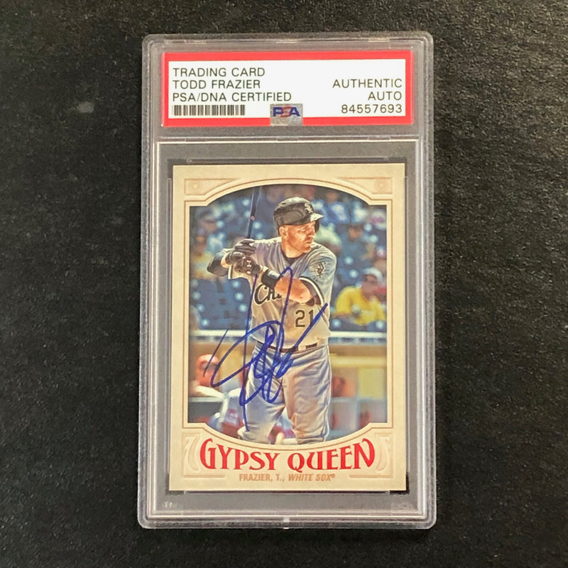 2016 Topps Gypsy Queen #20 TODD FRAZIER Signed Card PSA Slabbed Auto White Sox