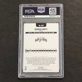 2017-18 Panini NBA Hoops #279 122/125 Derrick White Signed Card AUTO PSA/DNA Slabbed Spurs RC