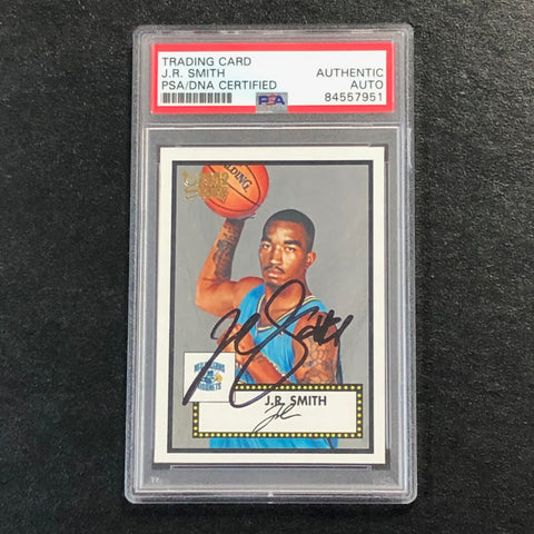 2005-06 Topps 1952 Style #19 J.R. Smith Signed Card AUTO PSA Slabbed Hornets
