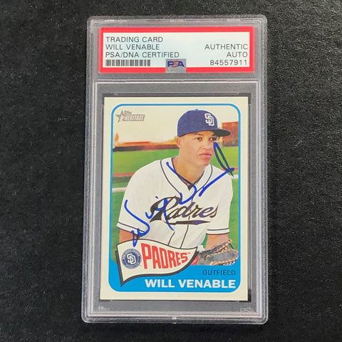 2014 Topps Heritage #277 Will Venable Signed Card PSA Slabbed Auto Padres