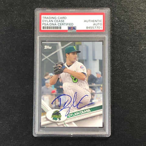 2017 Topps Pro Debut #118 Dylan Cease Signed Card PSA Slabbed Auto Cubs