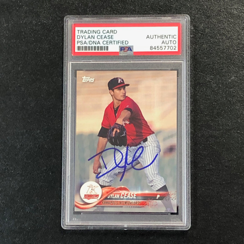 2018 Topps Pro Debut #94 Dylan Cease Signed Card PSA Slabbed Auto White Sox