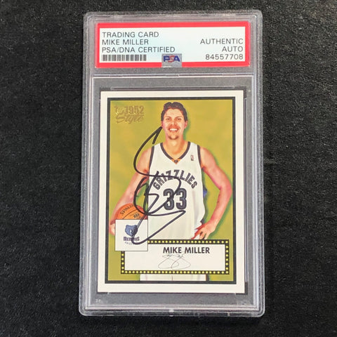 2006 Topps 1952 Style #127 Mike Miller Signed Card AUTO PSA Slabbed Grizzlies