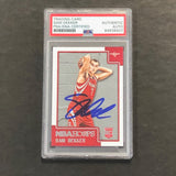 2015-16 NBA Hoops #296 Sam Dekker Signed Card PSA Slabbed RC Rockets