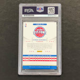 2012-13 NBA Hoops #91 Jonas Jerebko Signed Card AUTO PSA Slabbed Pistons