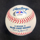 ESTEVAN FLORIAL signed baseball PSA/DNA New York Yankees autographed
