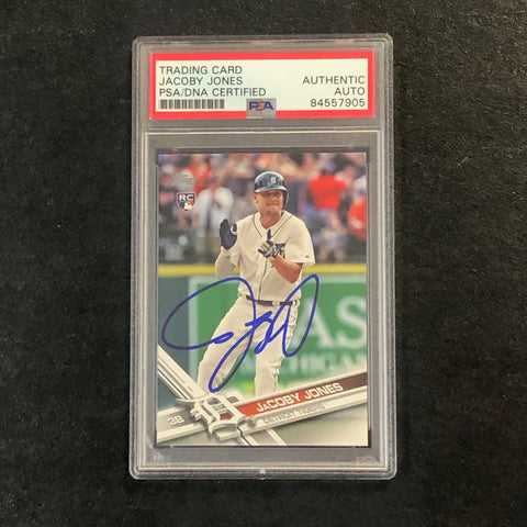 2017 Topps #139 Jacoby Jones Signed Card PSA Slabbed Auto Tigers