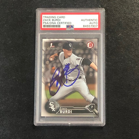 2016 Bowman Draft #BD-112 Zack Burdi Signed Card PSA Slabbed Auto White Sox