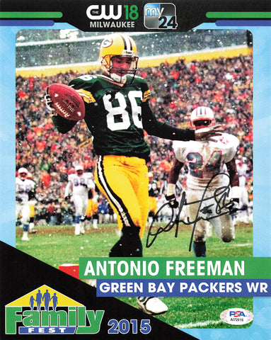 ANTONIO FREEMAN signed 8x10 photo PSA/DNA Green Bay Packers Autographed