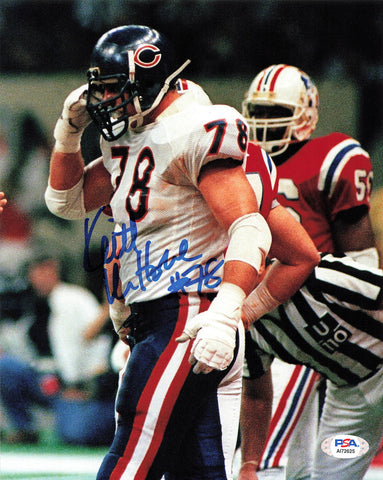 KEITH VAN HORNE Signed 8x10 photo PSA/DNA Chicago Bears Autographed