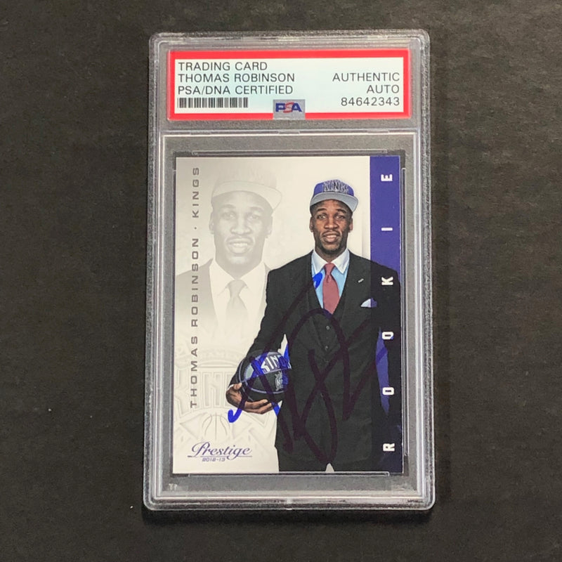 2012-13 Panini Prestige #207 Thomas Robinson Signed Card AUTO PSA Slabbed RC Kings