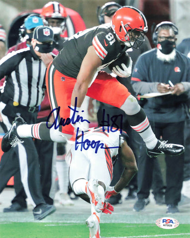 AUSTIN HOOPER signed 8x10 photo PSA/DNA Cleveland Browns Autographed