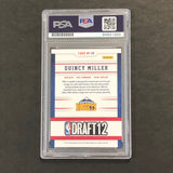 2012-13 Panini NBA Hoops #20 Quincy Miller Signed AUTO PSA Slabbed Nuggets
